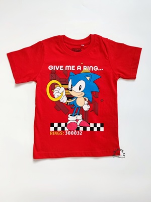 Chlapecké tričko SONIC červené KR