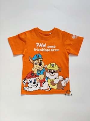 Chlapecké tričko TLAPKOVÁ PATROLA oranžové KR
