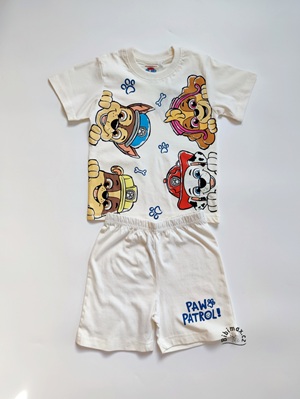 Chlapecké letní pyžamo TLAPKOVÁ PATROLA - béžové