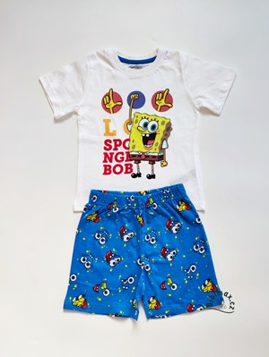 Chlapecké letní pyžamoSpongeBob bílo/modré