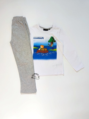 Chlapecké pyžamo MINECRAFT bílé