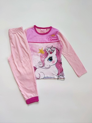 Dívčí pyžamo UNICORN světle růžové