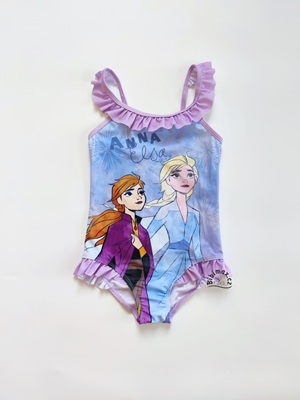 Dívčí jednodílné plavky disney FROZEN fialkové