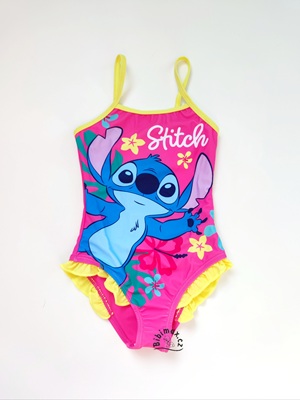 Dívčí jednodílné plavky STITCH růžové