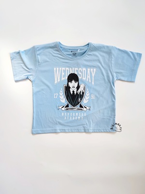 Dívčí tričko WEDNESDAY modré KR