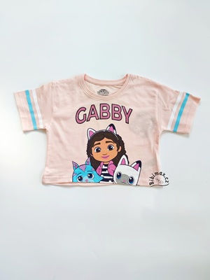 Dívčí tričko GABBY - Gábinin kouzelný domek - růžové GAB KR