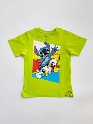 Chlapecké tričko STITCH zelené - SKATE KR