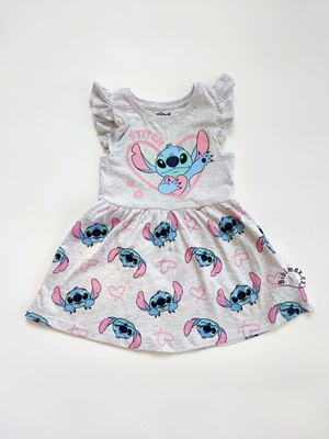 Dívčí letní šaty STITCH šedé