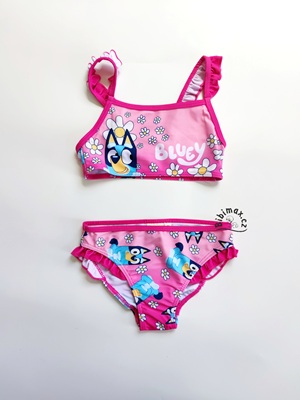 Dívčí dvoudílné plavky BLUEY - růžové