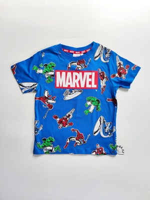 Chlapecké tričko AVENGERS - modré potisk