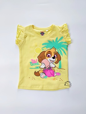 Dívčí tílko TLAPKOVÁ PATROLA žluté