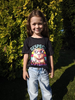 Dětské tričko CAPYBARA černé