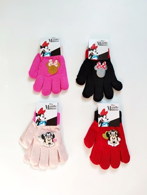 Dívčí pletené rukavice Disney MINNIE barevné