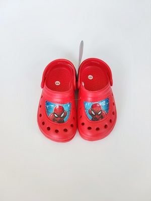 Chlapecké sandály typu Crocs SPIDERMAN červené