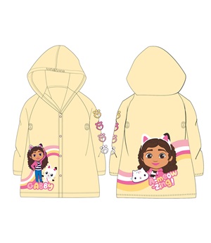 Dětská pláštěnka Gábinin kouzelný domek - žlutá