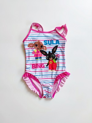 Dívčí jednodílné plavky BING růžové