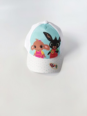 Dívčí kojenecká kšiltovka BING bílá