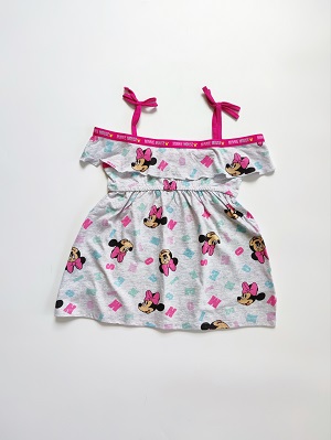 Letní šaty na ramínka disney MINNIE šedé