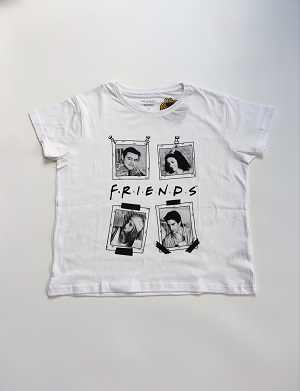 Dámské tričko s krátkým rukávem FRIENDS bílé