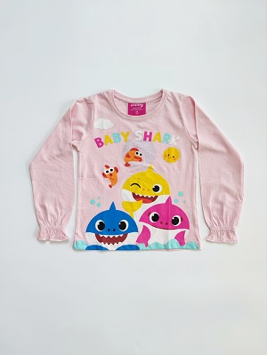 Dívčí tričko BABY SHARK - růžové DR