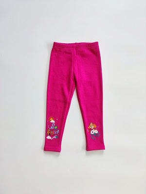 Dívčí zimní legíny TLAPKOVÁ PATROLA růžové