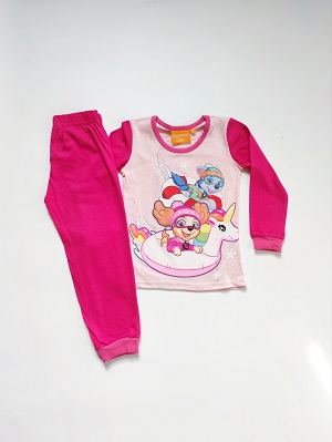 Dívčí pyžamo TLAPKOVÁ PATROLA tmavě růžové SKY a EVERST