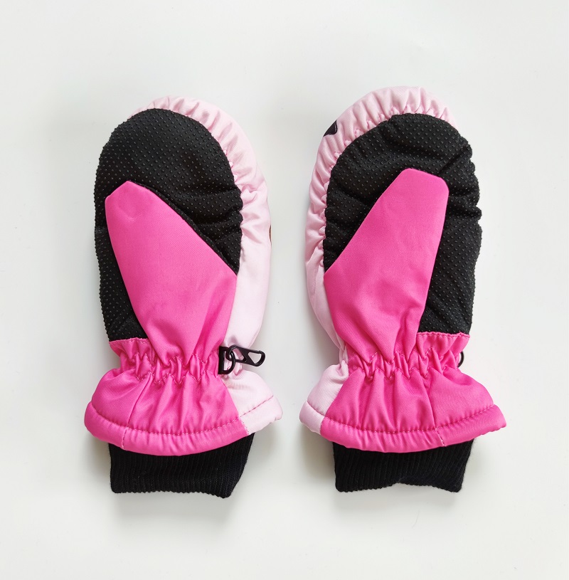 Dívčí zimní rukavice BING palčáky - růžové