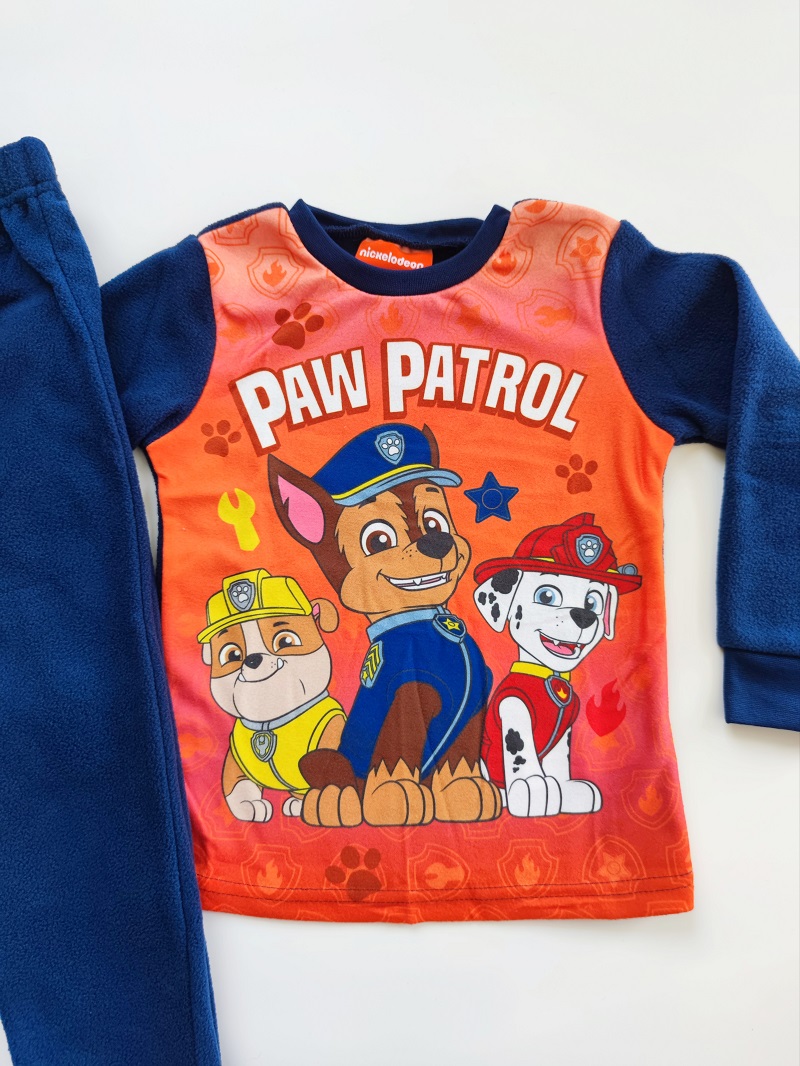 Chlapecké fleecové pyžamo TLAPKOVÁ PATROLA modré