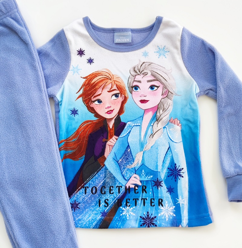 Dívčí fleecové pyžamo FROZEN fialové