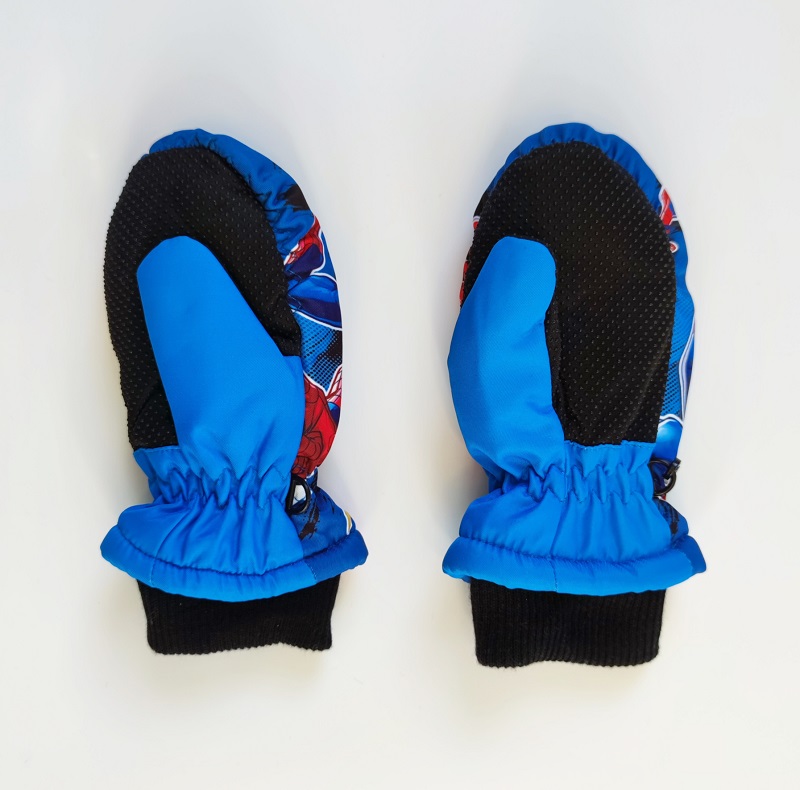 Chlapecké zimní rukavice SPIDERMAN palčáky - modré