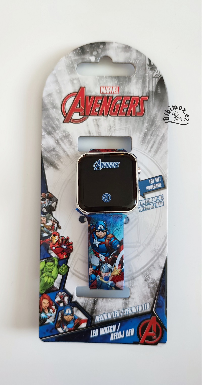 Digitální LED hodinky AVENGERS