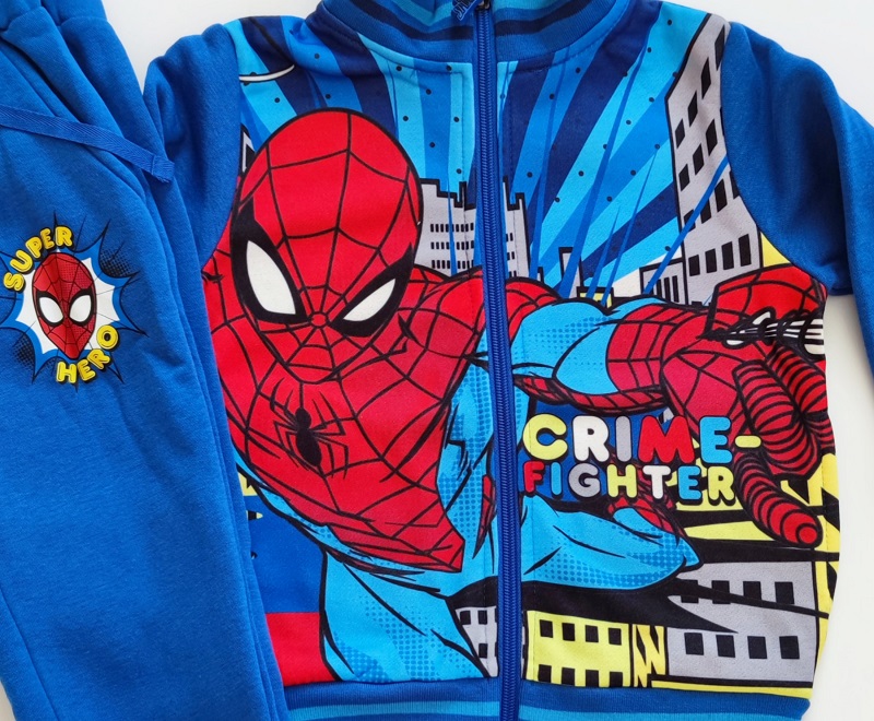 Chlapecká tepláková souprava SPIDERMAN modrá