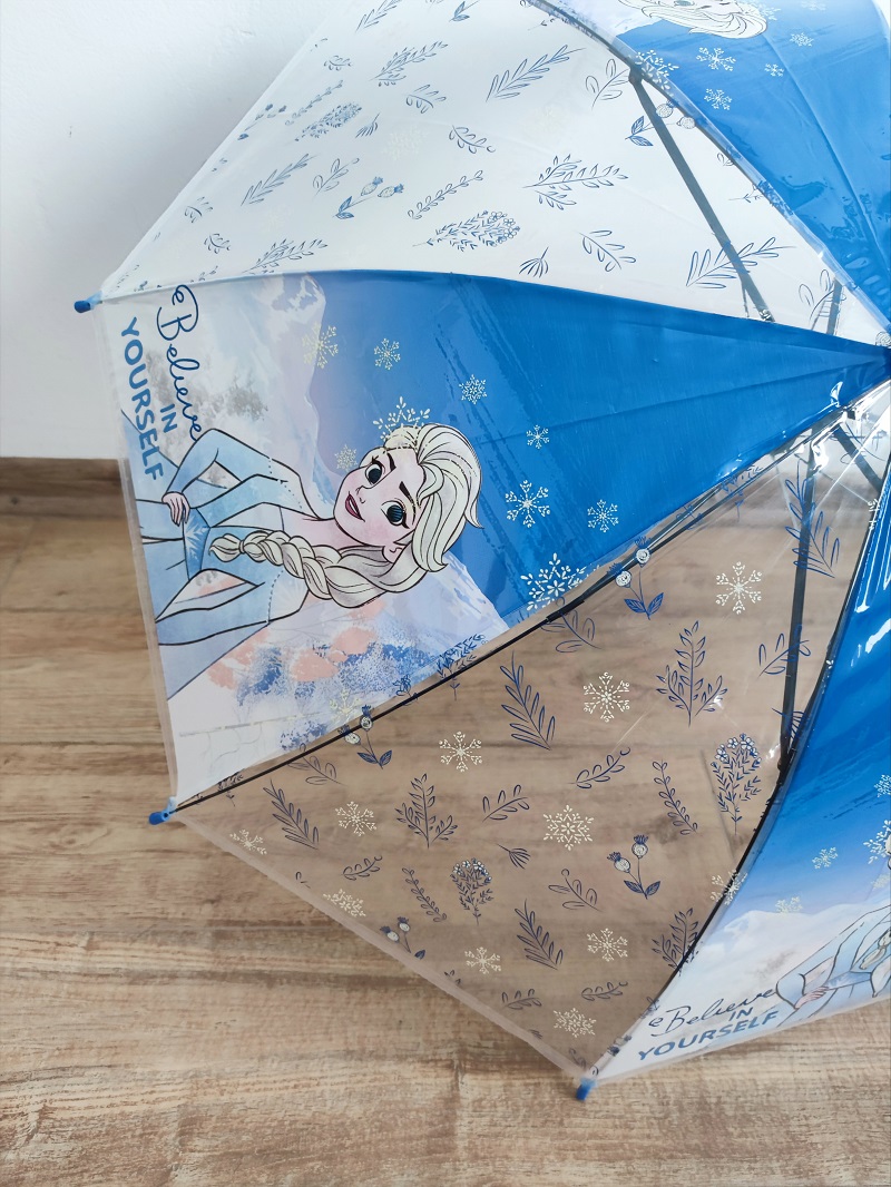 Dívčí deštník disney FROZEN - průhledný