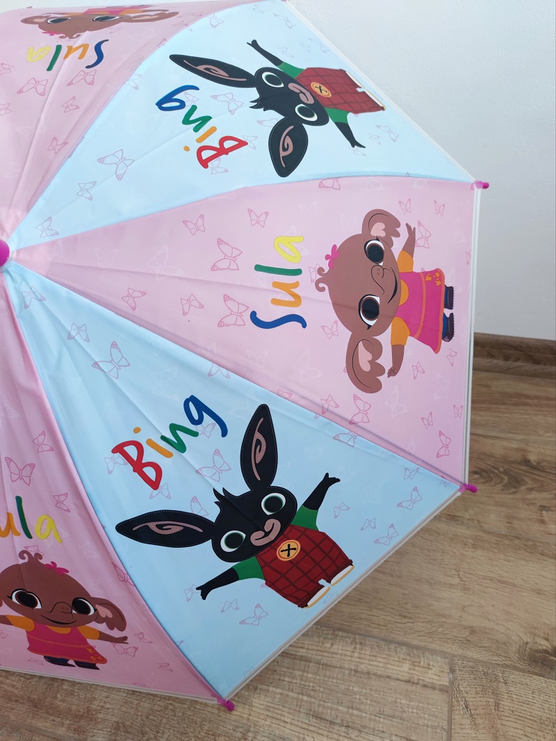 Dětský deštník BING růžovo-modrý