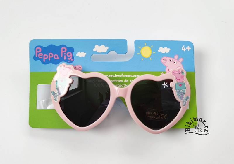 Dětské sluneční brýle PRASÁTKO PEPPA světle růžové