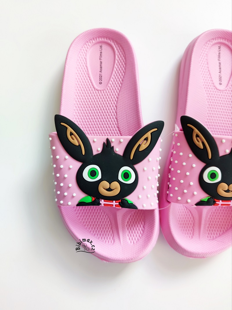 Dívčí pantofle BING - růžové