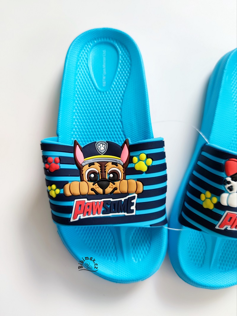 Chlapecké pantofle TLAPKOVÁ PATROLA - modré