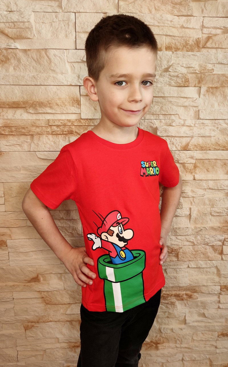 Chlapecké tričko SUPER MARIO červené