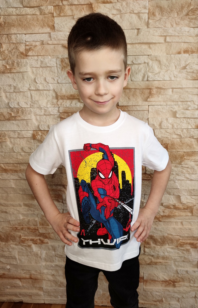 Chlapecké tričko SPIDERMAN bílé KR