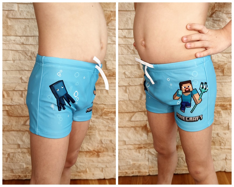 Chlapecké plavky MINECRAFT modré