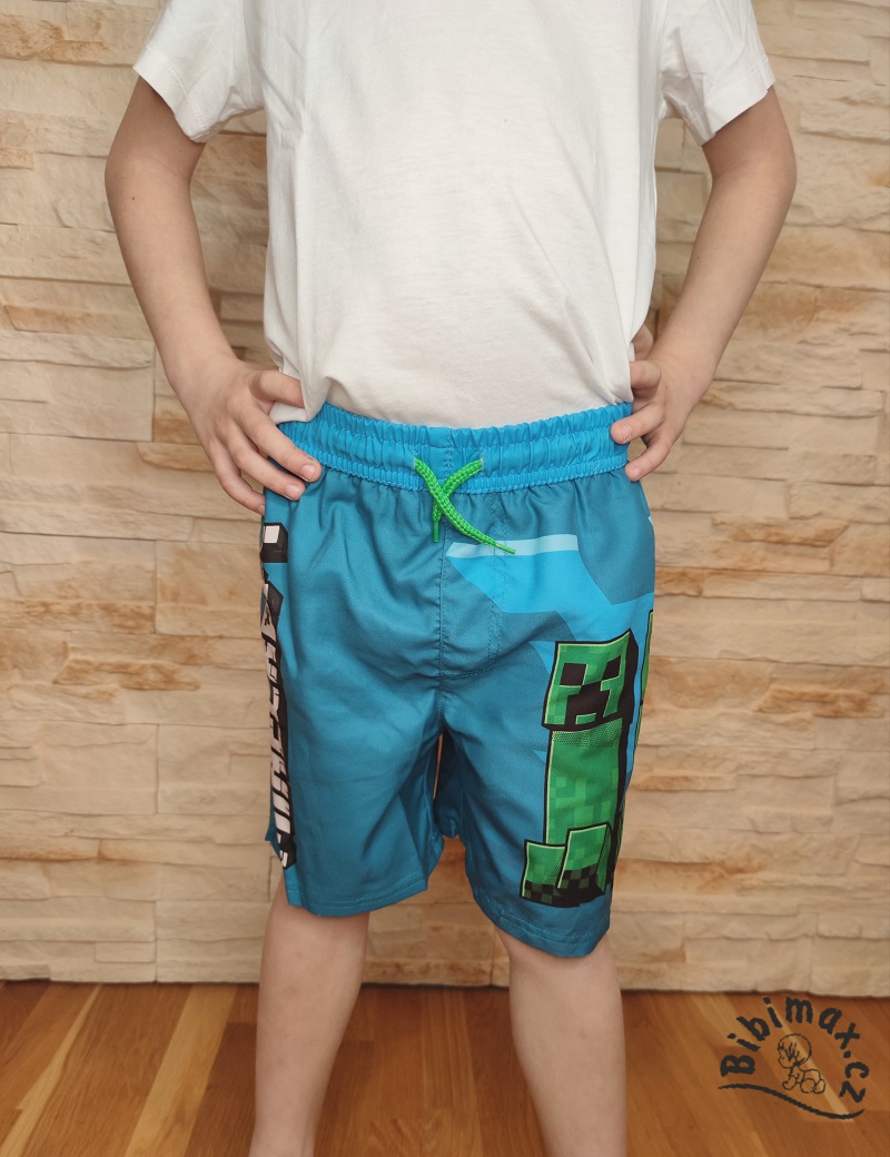 Chlapecké koupací kraťasy MINECRAFT - modré