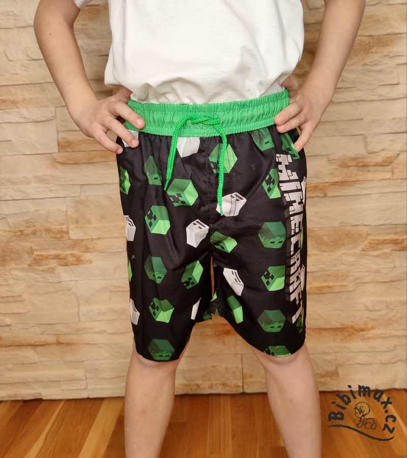 Chlapecké koupací kraťasy MINECRAFT - černé