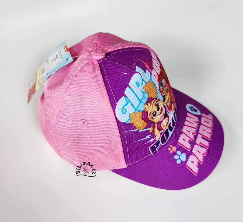 Dívčí kšiltovka TLAPKOVÁ PATROLA světle růžová - SKY a LIBERTY