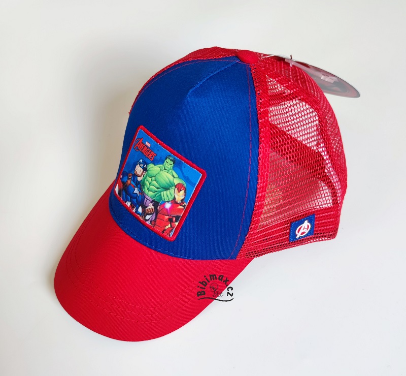 Chlapecká kšiltovka se síťkou AVENGERS červená