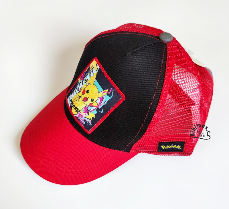 Chlapecká kšiltovka se síťkou POKÉMON červená