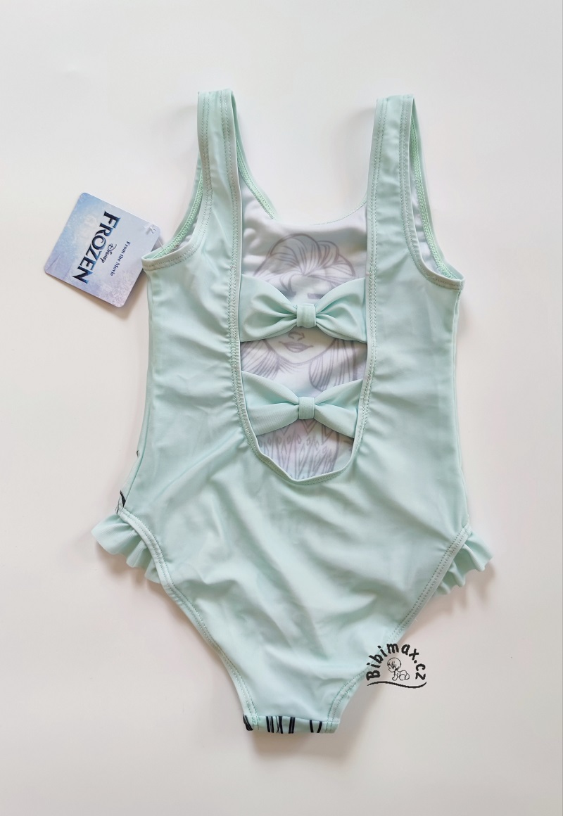 Dívčí jednodílné plavky disney FROZEN mentolové