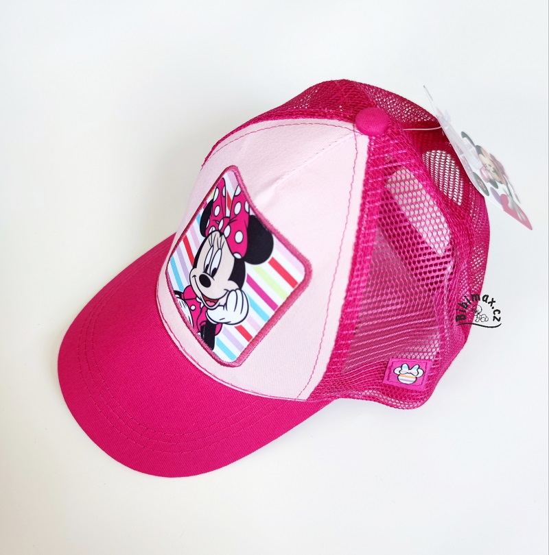 Dívčí kšiltovka se síťkou MINNIE růžová