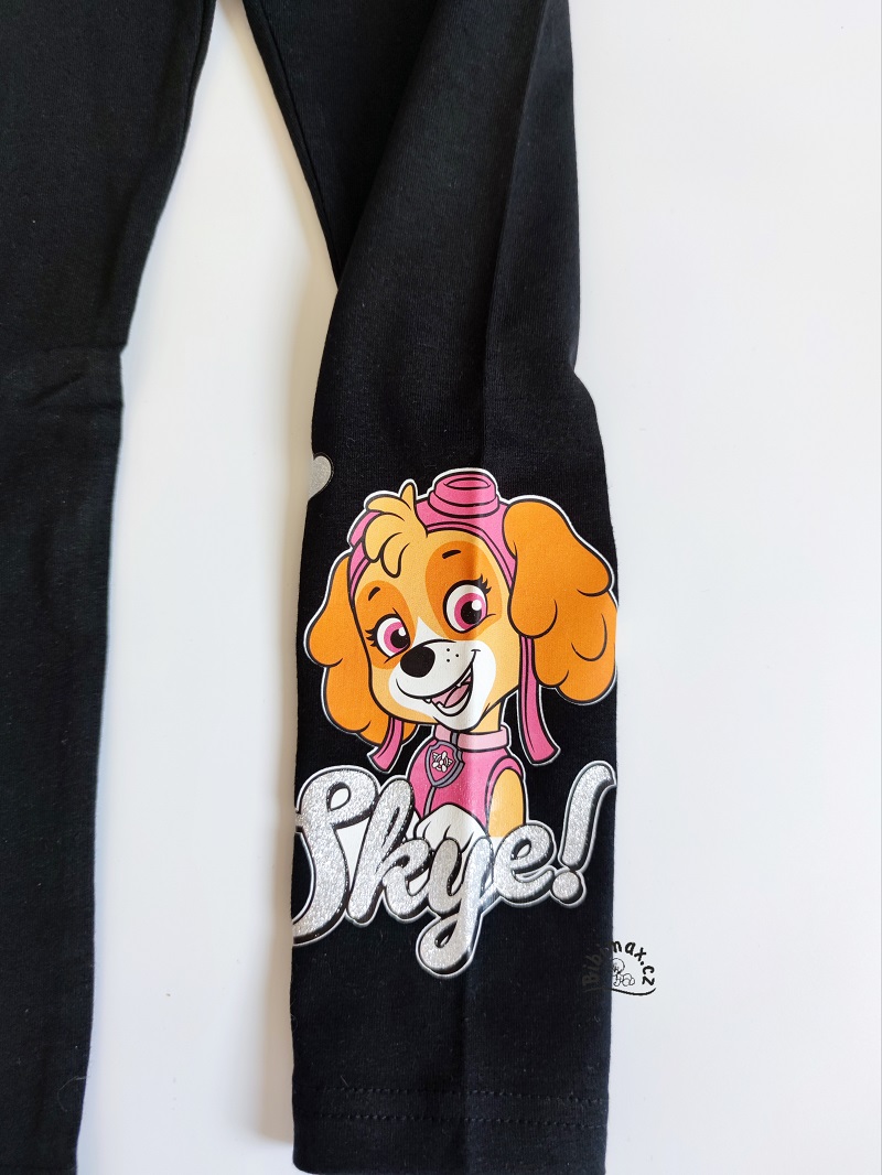 Dívčí legíny TLAPKOVÁ PATROLA - černé