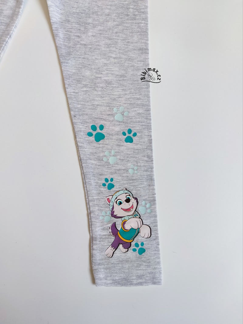 Dívčí legíny TLAPKOVÁ PATROLA - šedé