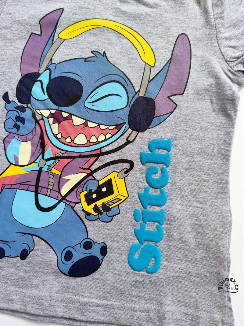 Chlapecké tričko STITCH šedé KR